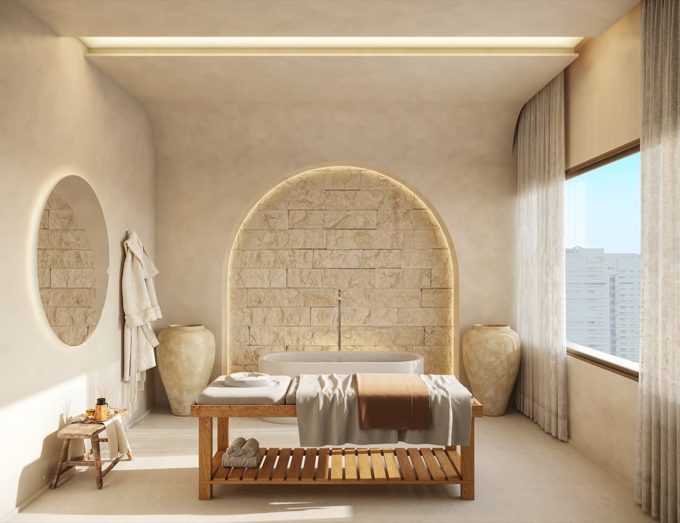 Sala de massagem do spa wellness do KRONOS by Tegra