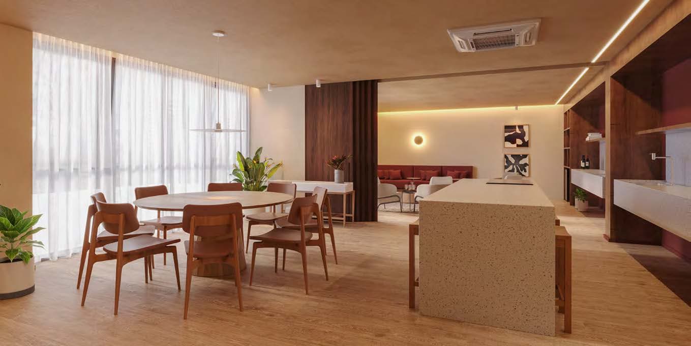 Espaço gourmet e wine bar do Astra no Ilha Pura